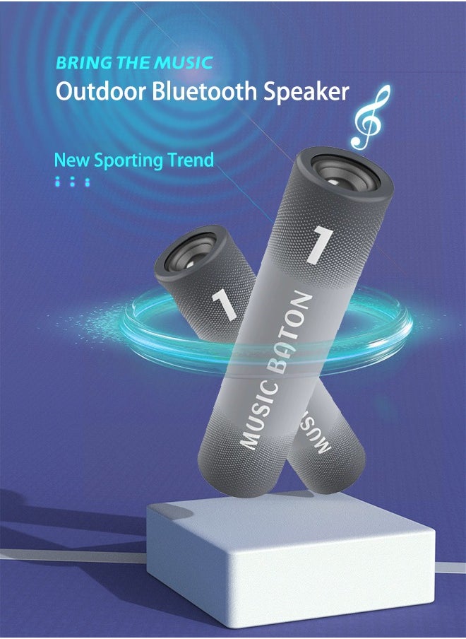 Generic Wireless Outdoor Bluetooth Speaker, Baton Styled Portable Sports Speaker, 3000mah Large Capacity Rechargeable Treasure, High Fidelity Full-Range Speaker, Suitable For Outdoor Running, Cycling, Hiking, Camping And Other Occasions  - Image 1