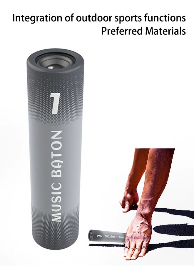 Generic Wireless Outdoor Bluetooth Speaker, Baton Styled Portable Sports Speaker, 3000mah Large Capacity Rechargeable Treasure, High Fidelity Full-Range Speaker, Suitable For Outdoor Running, Cycling, Hiking, Camping And Other Occasions  - Image 2