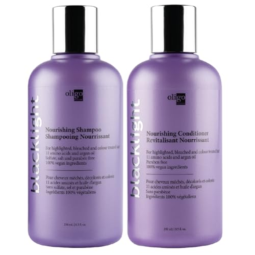 Oligo Professionnel Oligo Professionnel  Blacklight Nourishing Shampoo  Conditionner for blondes  SulfateFree  Vegan  For color treated hair Hydrating formula with Argan oil  85 oz DUO BUNDLE