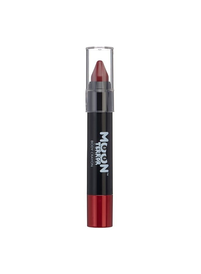 Moon Terror Halloween Face Paint Stick Body Crayon by Moon Terror, SFX Make up - Blood Red - Special Effects Make up - 0.12oz - Image 1