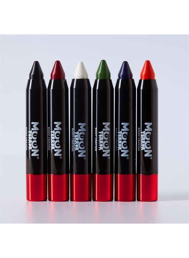 Moon Terror Halloween Face Paint Stick Body Crayon by Moon Terror, SFX Make up - Blood Red - Special Effects Make up - 0.12oz - Image 2