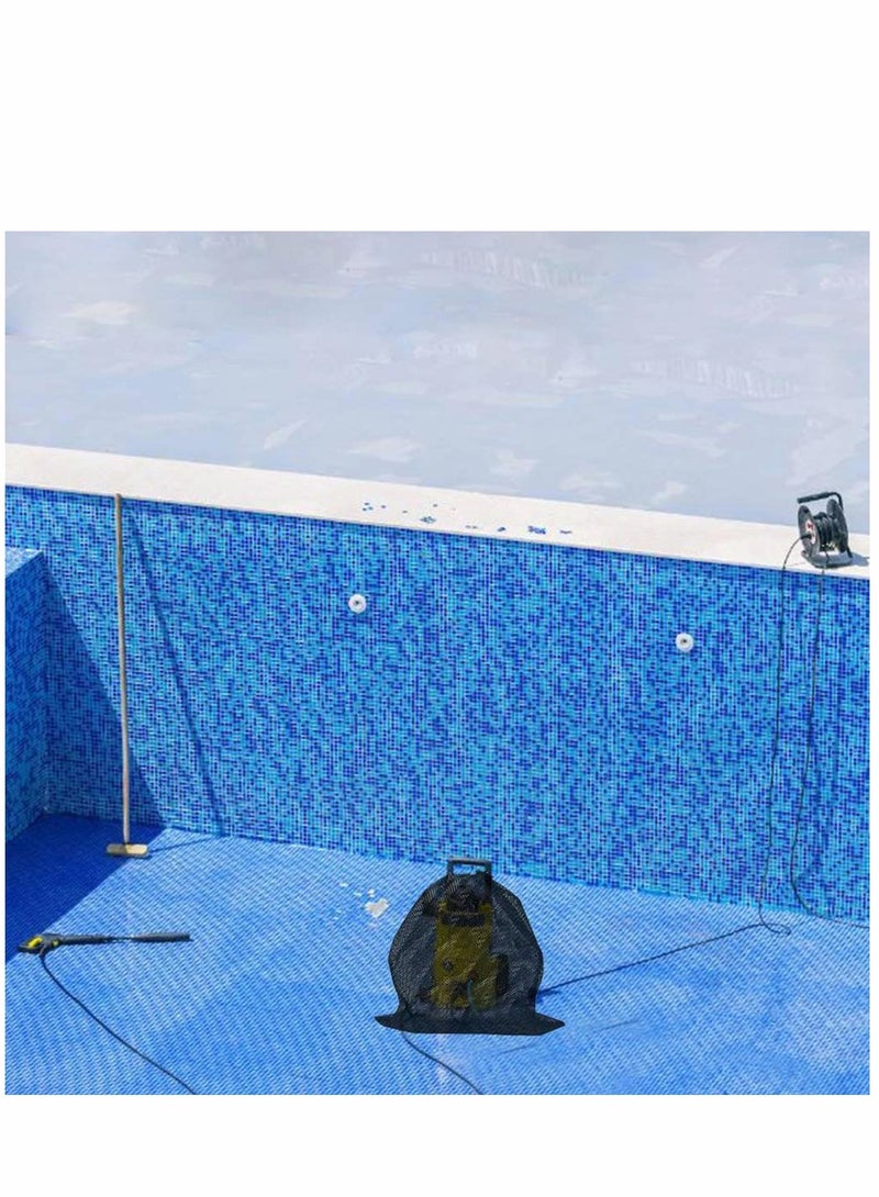 SOLARAE Pump Barrier Bag, Pond Mesh Pump Filter Bag with Drawstring, for Pond Biofilters Aquarium Filtration and Outdoor Swimming Pool, Black Media Bags - Image 4