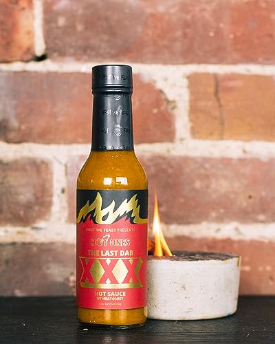 Hot Ones Last Dab Hot Sauce The Last Dab XXX, Pepper X is the World's Hottest Pepper: Chili-Pepper, Chocolate & Peach, Three Distinct Strains Clock Over 3 Million Scoville Heat Units, 5 fl oz Bottle - Image 3