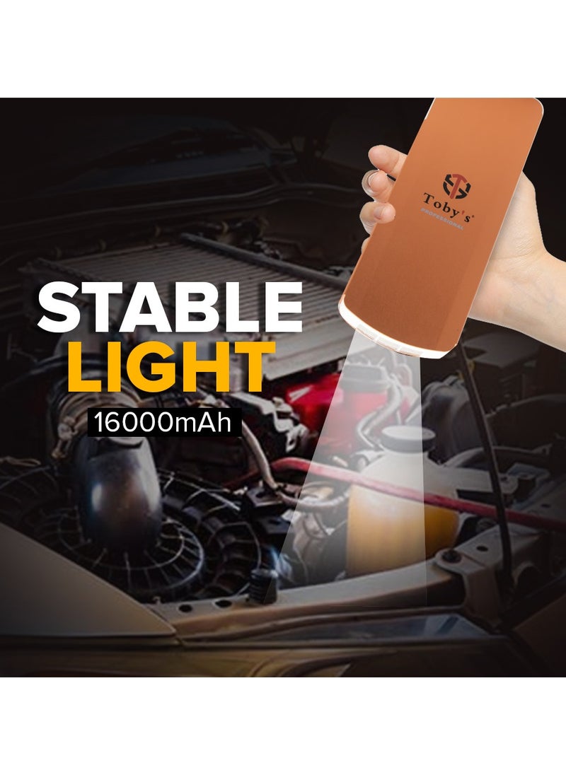 Toby's Toby’s X19 Jump Starter With Compressor For Cars 16000mAh And 59.2WH Power Bank For Electronic Devices  - Image 3