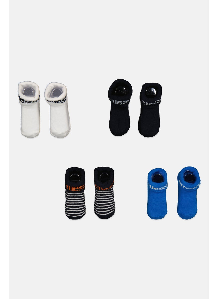 Ellesse Toddlers Boy 4 Pairs Ankle Socks Set, White  - Image 1