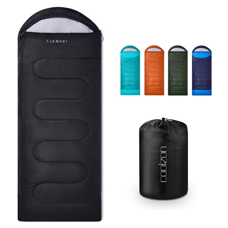 Coolzon Lightweight Backpacking Sleeping Bag for Adults Boys and Girls, Cold Weather Kids Sleeping Bag for All Season Hiking & Camping - Image 1