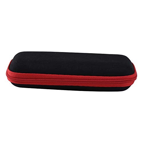 VIVID Vision Unisex Adult Lightweight Eyewear Specs Case Cover | Protect Eye Glasses | Chashma Dibbi | Spectacle Box | Closure - ZIPPER | Fabric | IC-358 | Black-Red - Image 2