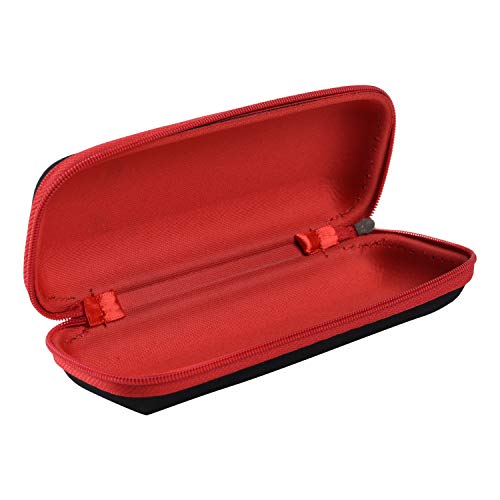 VIVID Vision Unisex Adult Lightweight Eyewear Specs Case Cover | Protect Eye Glasses | Chashma Dibbi | Spectacle Box | Closure - ZIPPER | Fabric | IC-358 | Black-Red - Image 3
