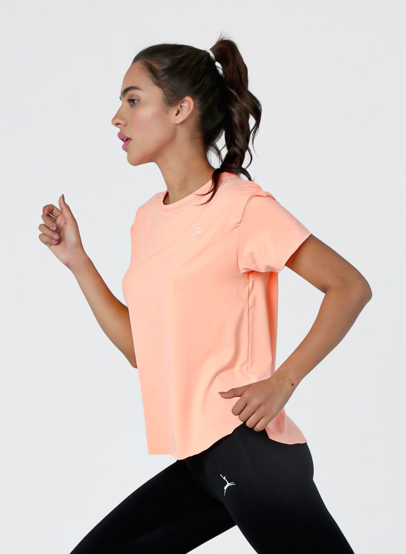 Doe Women Basic Lightweight Workout Casual Short Essentials Sleeved Dry Fit T Shirt - Image 5