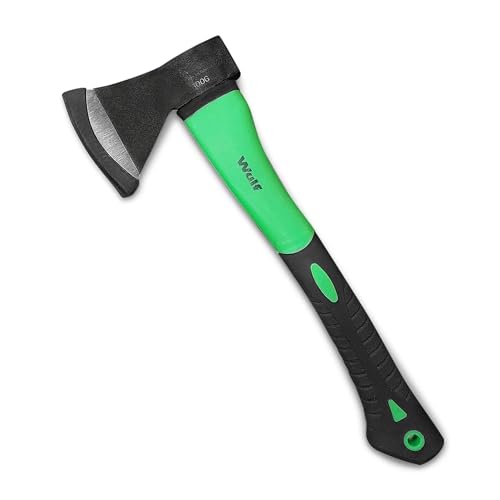 WULF Combo Pack – 12 Inch Pruning Saw & 600g Hand Axe | Fiberglass Rubberized Handle Wood Cutting Axe (Kulhadi) | Sharp Carbon Steel Blade | Ideal Gardening Tool for Tree, Wood & Grass Cutting - Image 3