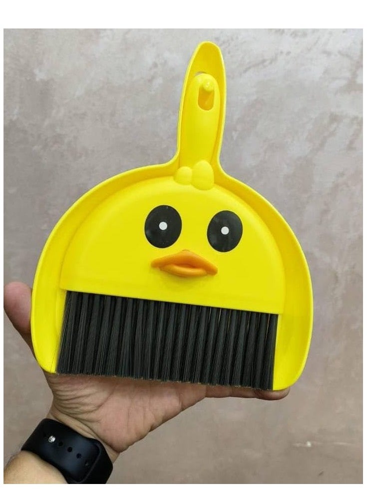 Generic Tweety Mini Trendy Dustpan with Brush - shaped like a duck to remove dust from narrow places easily, ideal for daily use  - Image 3