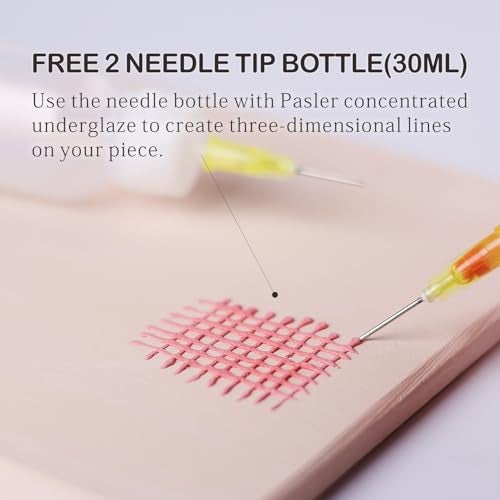 Pasler Underglaze Set - 2 fl oz/60 ml, Concentrated Opaque Liquid Underglaze for pottery bisque, Set of 12 Colors - Image 4