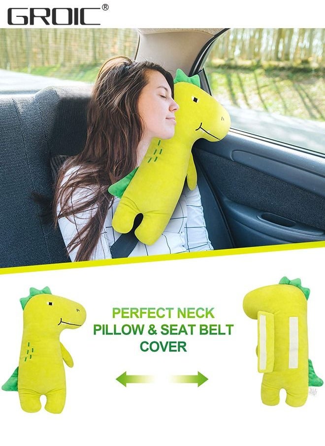 GROIC Car Pillow for Kids, Dinosaur Seat Belt Cover, Car Seat Belt Pillow Kids Car Seatbelt Covers, Vehicle Shoulder Pads,Car Seatbelt Cushion Shoulder Neck Support Protector Pad  - Image 4