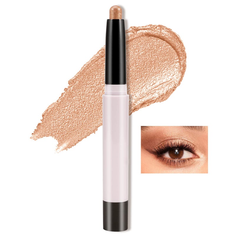 Boobeen Matte Eyeshadow Stick, Waterproof Eye Shadow Pencil Creamy, Long Lasting Eyeshadow Makeup, Rich Color for Dimensional Eye Makeup (08#) - Image 1