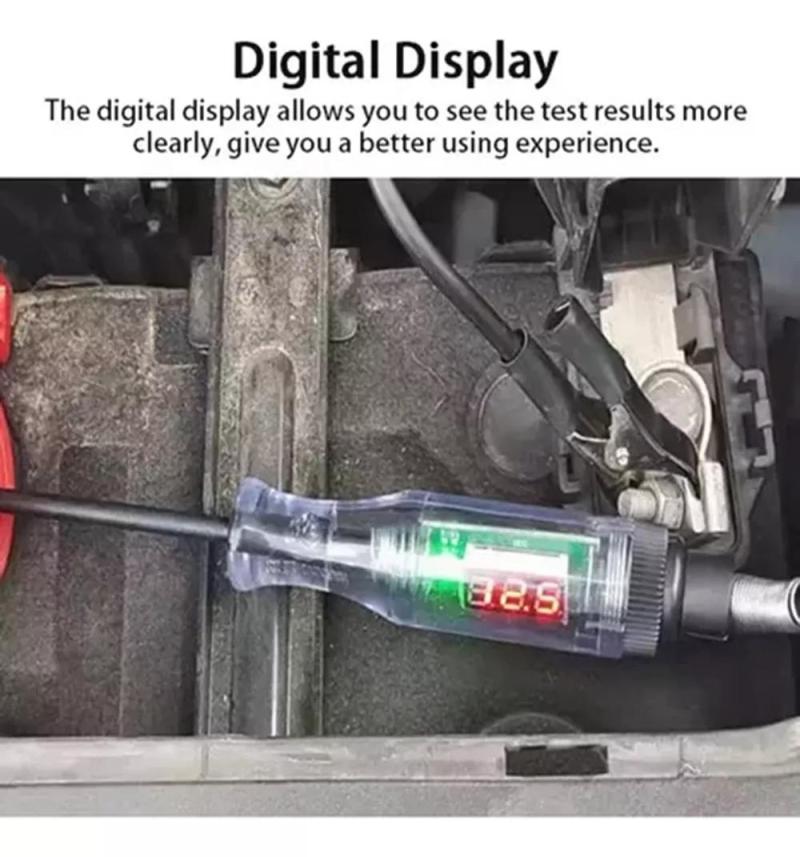 Digital display electric pen for automotive voltage meter, 5-120V maintenance and inspection tool, large DC spring - Image 5