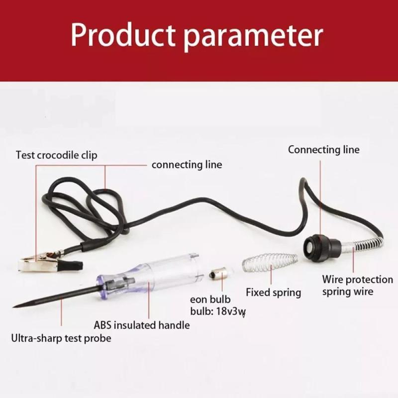 Digital display electric pen for automotive voltage meter, 5-120V maintenance and inspection tool, large DC spring - Image 4