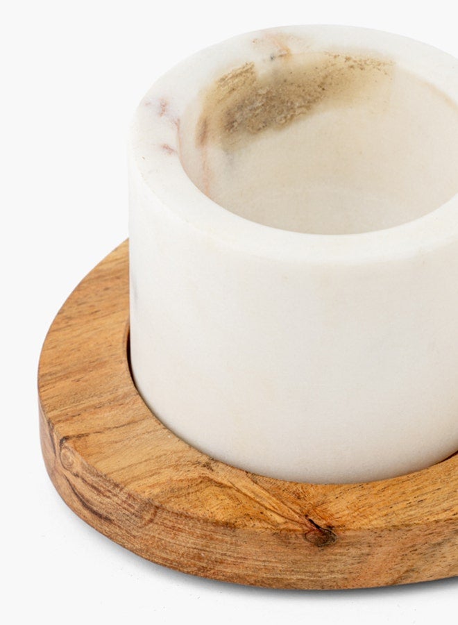 2XL Home S/2 Vlad Condmnt Bowl/Tray WH/BRWN 20x6 - Image 3