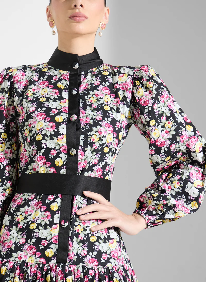 جولدن ابل Floral Printed Dress