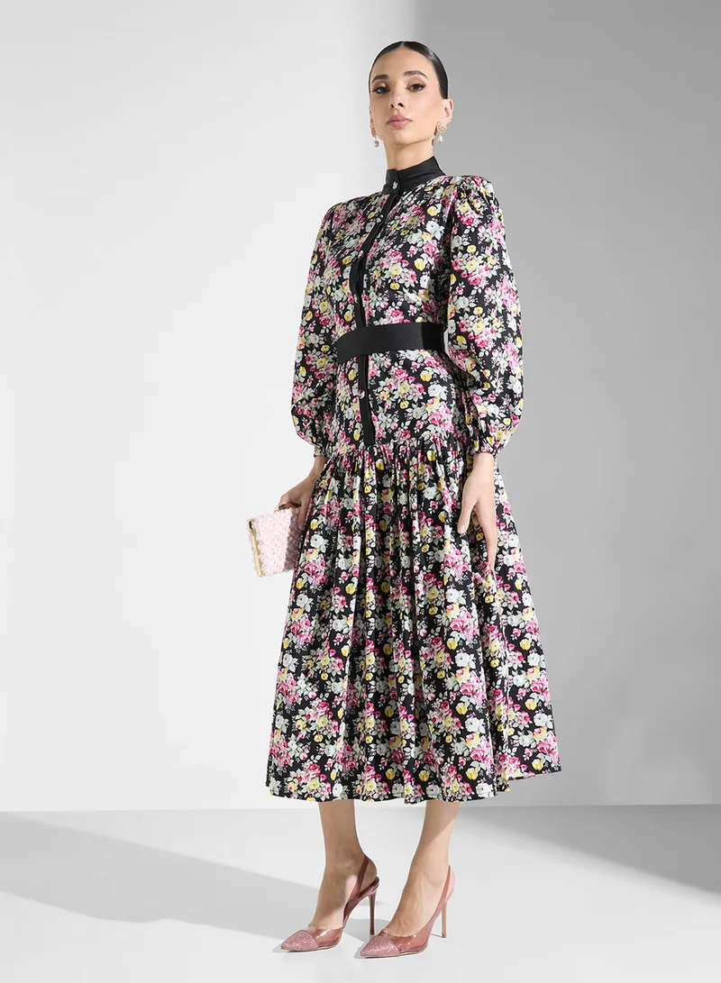 جولدن ابل Floral Printed Dress