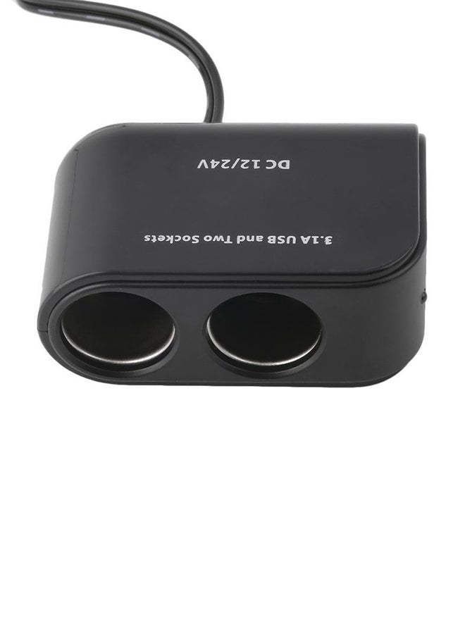 OUTAD 2 Socket Splitter Black - Image 4