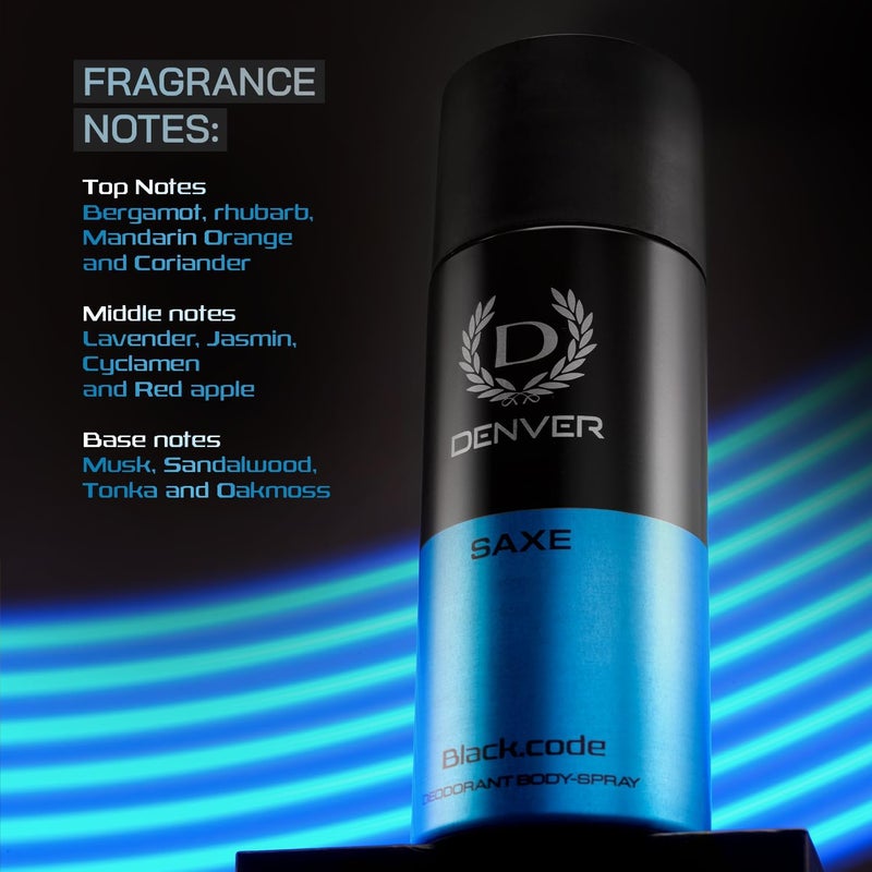 DENVER Saxe Deodorant 150ML | Long Lasting Deo for Men & Boys - Image 4