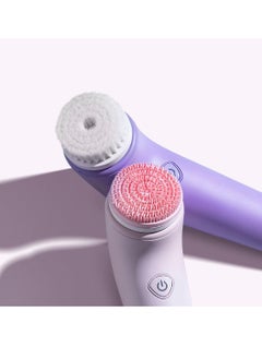 Fancii Fancii Skylar Facial Brush Replacement Heads, Pack of 3-2 x Daily Gentle Cleansing Head and 1 x Silicone Head for Sensitive Skin  - Image 3