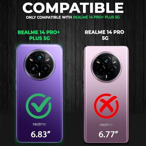 REALCASE Silicone Realme 14 Pro Plus 5G Back Cover Case, Scratch Resistant Protective Crystal Clear Transparent Shock Proof Bumper Back Cover Case for Realme 14 Pro Plus 5G - Image 2