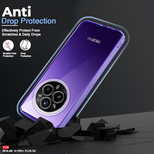 REALCASE Silicone Realme 14 Pro Plus 5G Back Cover Case, Scratch Resistant Protective Crystal Clear Transparent Shock Proof Bumper Back Cover Case for Realme 14 Pro Plus 5G - Image 4