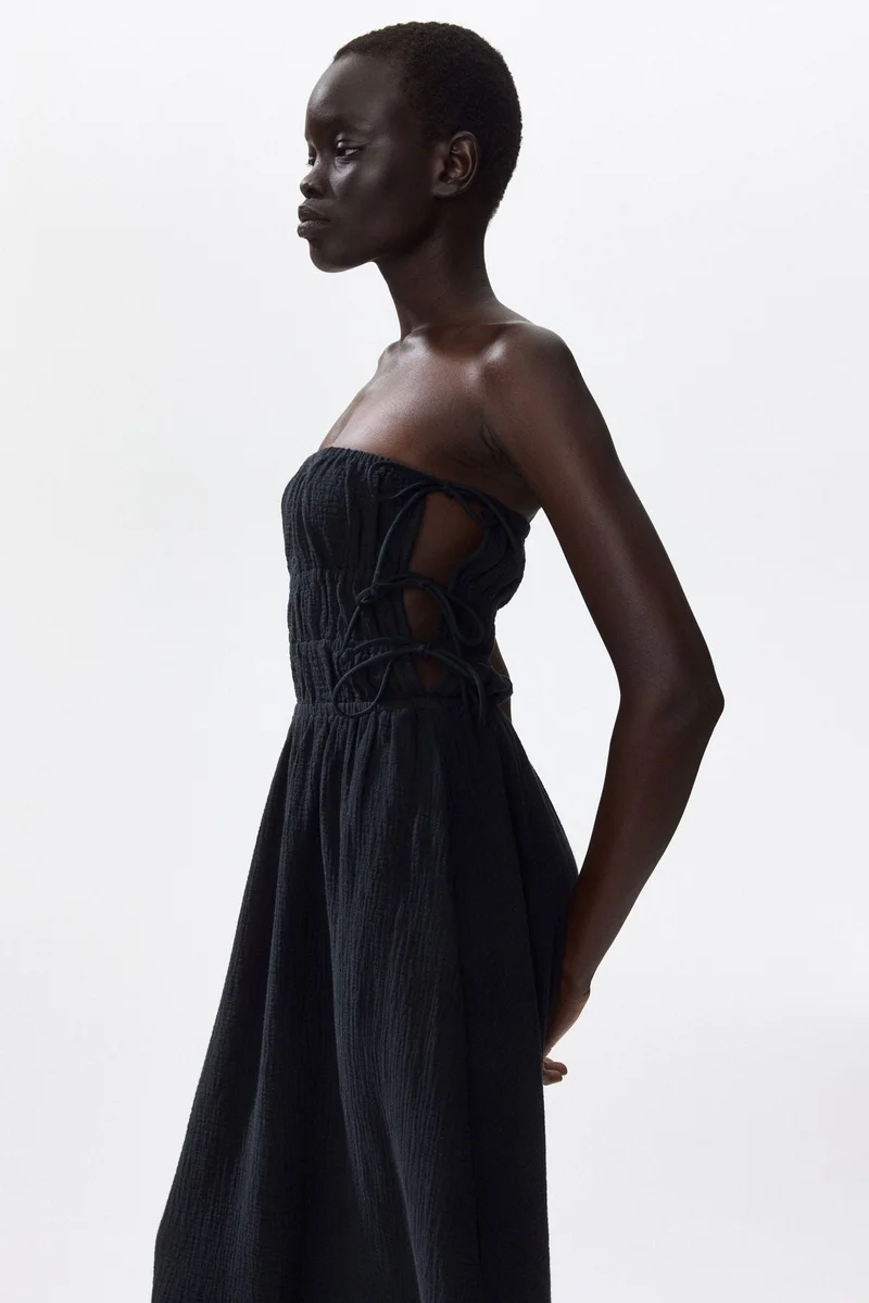 Muslin bandeau dress