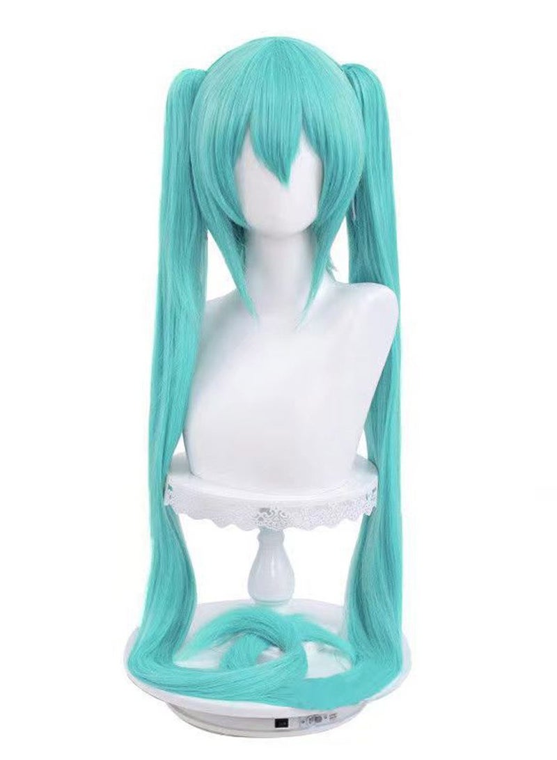 Generic Miku Hatsune wig with plum blossom, Senbonzakura, Snow Miku 100CM anime cosplay full head cover  - Image 2