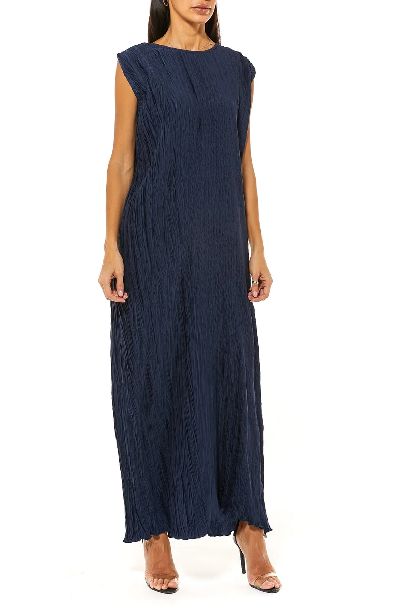 مويستريت فستان ماكسي حرير مقصود مطحون