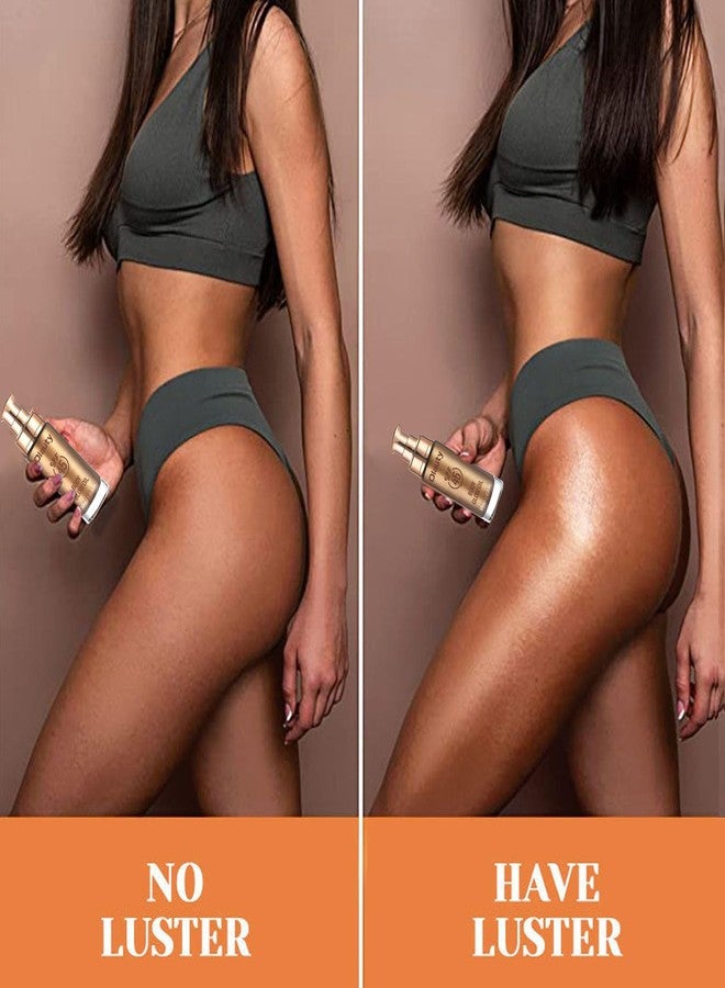 FirstFly Shimmer Oil, SPF 45 Sunscreen Body Makeup Waterproof No Transfer Body Luminizer Lotion Glow for Women, Liquid Illuminator Bronzer, Long-lasting, Radiance Skin (03# Glistening Bronze) - Image 5