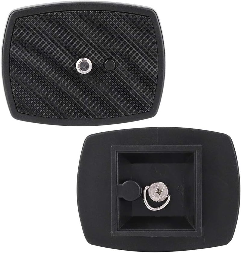 Tbest Quick Release Plate 35 mm, 35 mm Quick Release Plate, Portable Mini Quick Release Plate Made of ABS Plastic with 1/4 Screw for Yunteng VCT668 ST666 690 for Weifeng (for Yunteng (35 x 35 mm) Long lasting universal build - Image 1