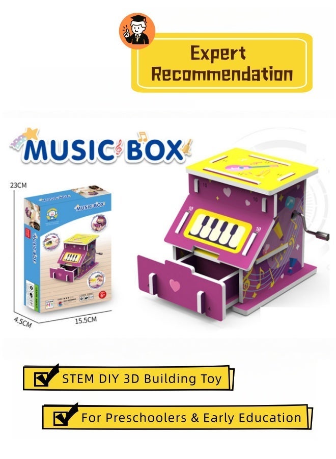 سعودي سيليكت لعبة بناء صندوق موسيقى ساحر من STEM DIY للأطفال في سن ما قبل المدرسة - مجموعة العلوم والتعليم المبكر والتعلم الممتع - Image 1