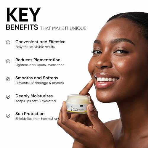 Masofta Shea Butter Lip Balm with Kojic Acid, Alpha Arbutin & Shea Butter for Smooth, Crack Free & Clear Lips, SPF 30 PA++, For Men & Women, 0.52 oz/15GMS - Image 4