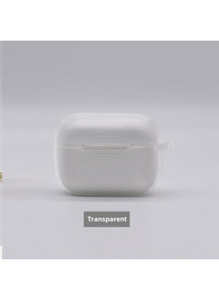 Protective Case For Airpods Pro Apple Third Generation Airpodspro2 Wireless Headset Silicone Protective Case-Color:Transparent-Applicable Model:Airpods Pro2 (one-piece Model With Ears And No Dust Plug)