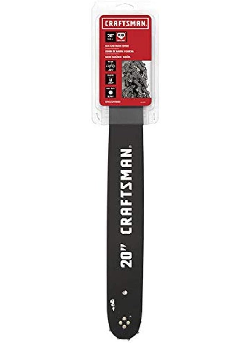 CRAFTSMAN CRAFTSMAN CMXGZAM700121 Replacement Chainsaw Bar and Chain Set Fits Various Husqvarna John Deere and Other Top Models 20Inch  - Image 1