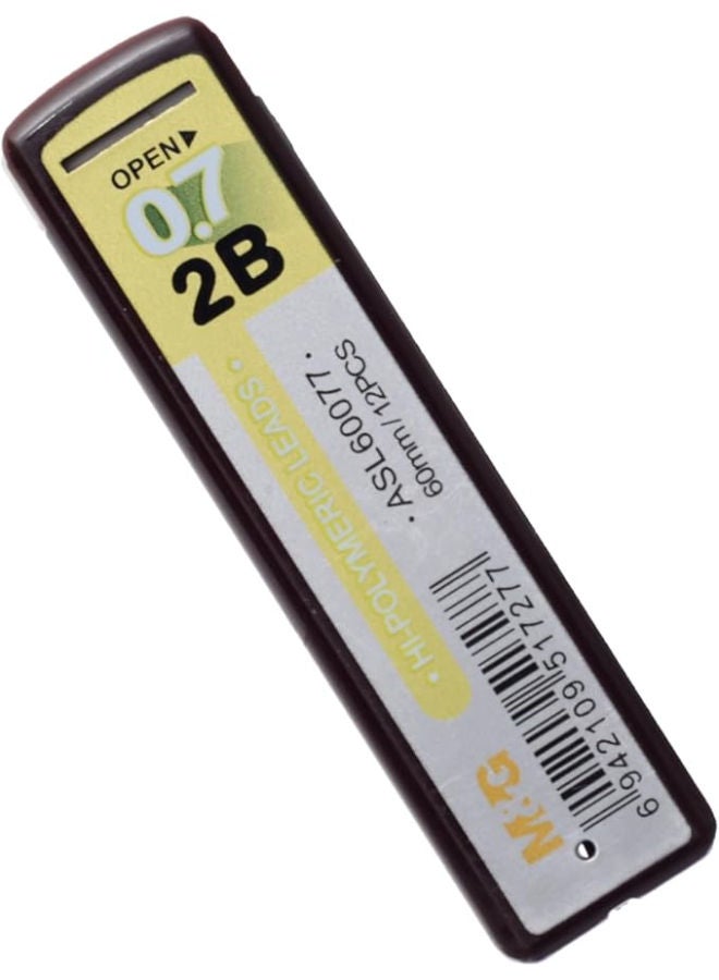 M&G Hi-Polymeric Leads, Bold Writing, 2B 0.7mm, Smooth Graphite - Image 2