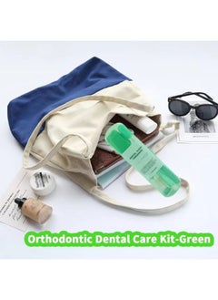 BTFMEI (8 pieces) Portable orthodontic care set, oral care dental travel set, interdental brushing wax dental floss toothbrush cleaning set  - Image 5