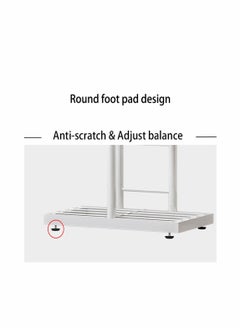 Generic Indoor Outdoor Iron Plant Stand Shelf, Plant Table Stands Rack for Patio Living Office Room, Corner Plant Table Holder Flower Pot Stands Shelves, White  - Image 5
