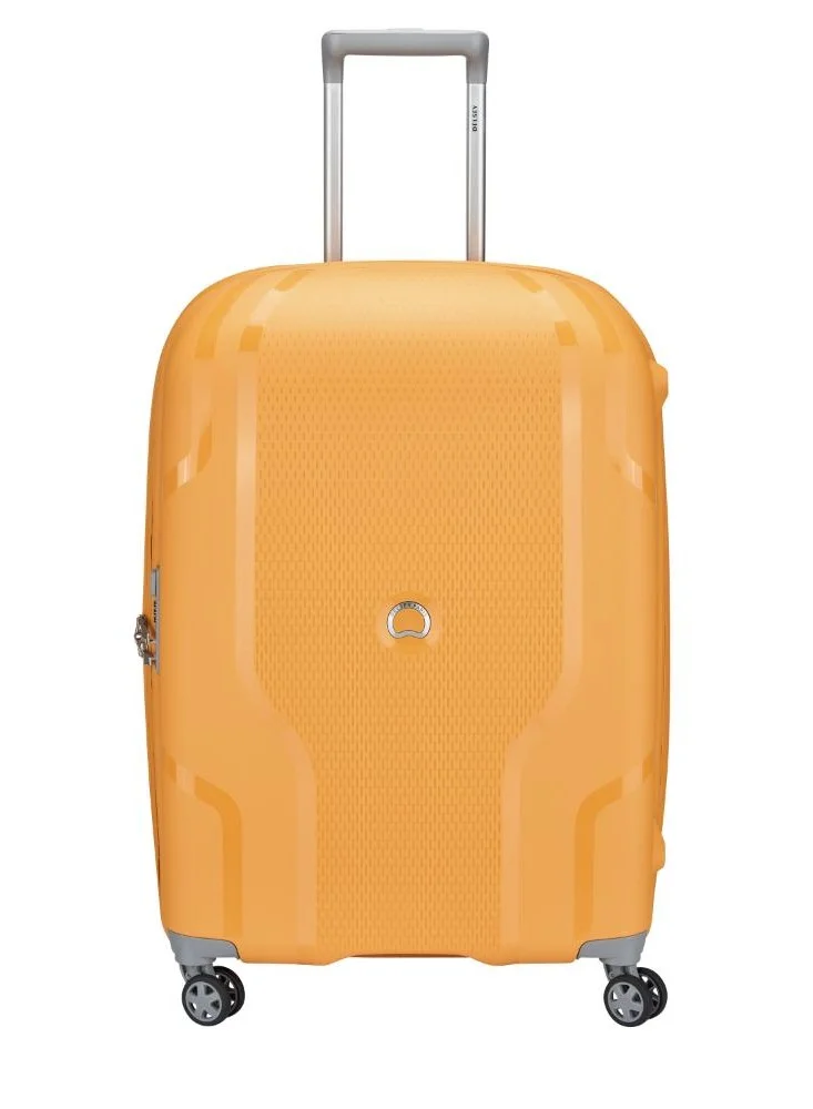 DELSEY Paris Recycled Clavel 70Cm 4 Double wheel Expandable Check-In Luggage Trolley Yellow