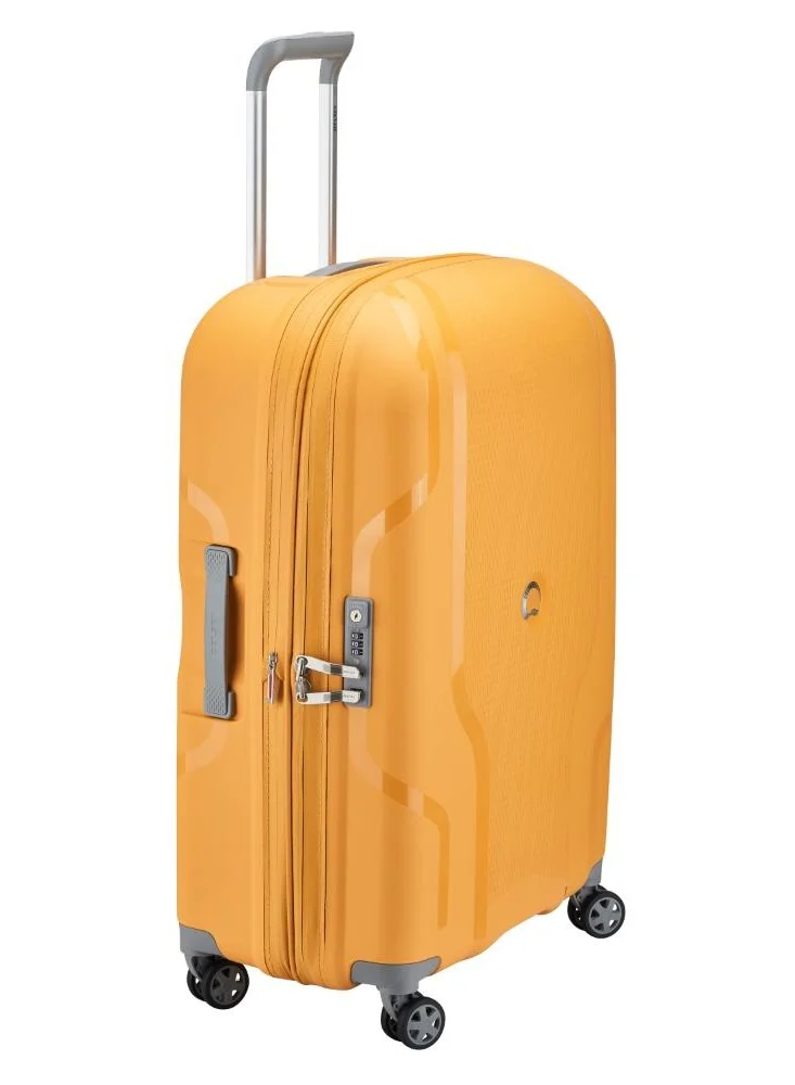 DELSEY Paris Recycled Clavel 70Cm 4 Double wheel Expandable Check-In Luggage Trolley Yellow