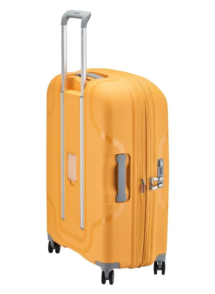 DELSEY Paris Recycled Clavel 70Cm 4 Double wheel Expandable Check-In Luggage Trolley Yellow