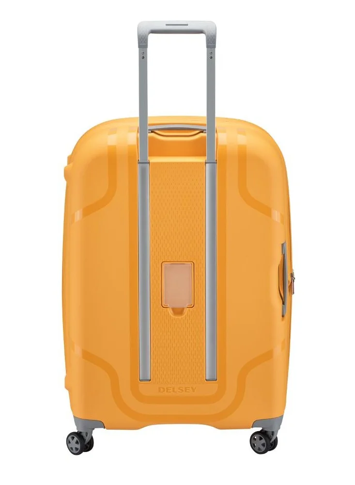DELSEY Paris Recycled Clavel 70Cm 4 Double wheel Expandable Check-In Luggage Trolley Yellow
