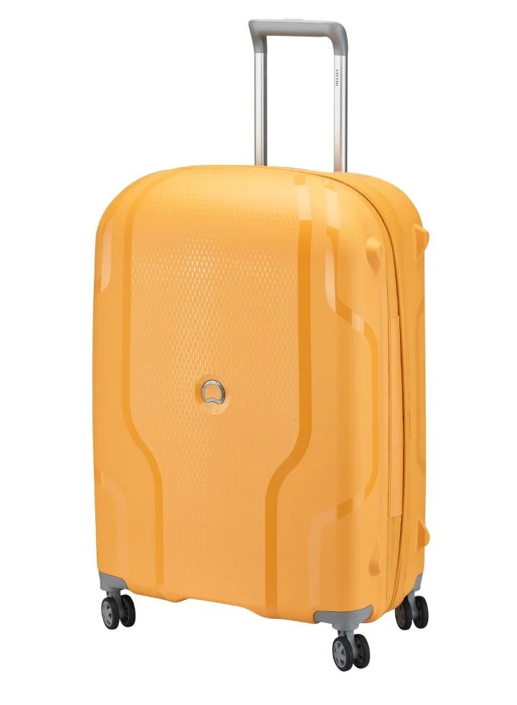 DELSEY Paris Recycled Clavel 70Cm 4 Double wheel Expandable Check-In Luggage Trolley Yellow
