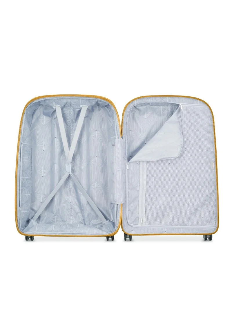 DELSEY Paris Recycled Clavel 70Cm 4 Double wheel Expandable Check-In Luggage Trolley Yellow
