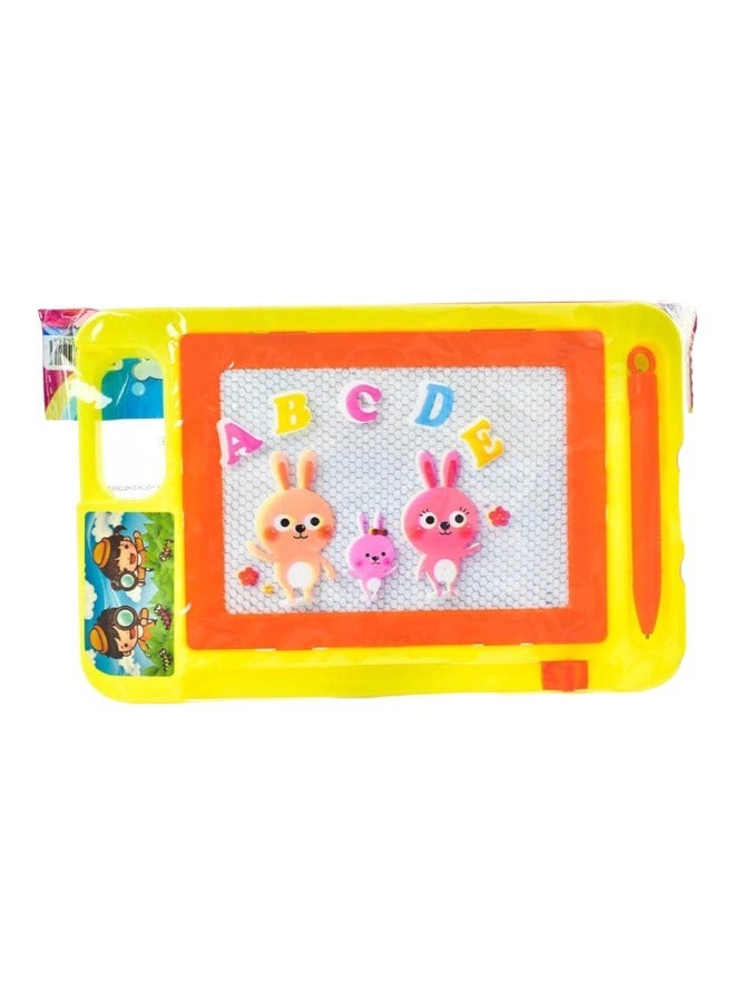 Erasable Magnetic Drawing And Writing Board With Pen For Kids Assorted Multicolor 