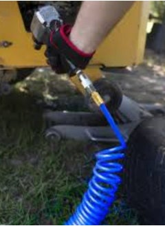 KNP KNP Blue PU Recoil Flexible Air Hose (8mm) is a versatile and practical tool for various pneumatic applications.  - Image 2