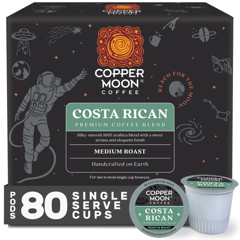 Copper Moon Single Serve Coffee Pods For Keurig KCup Brewers Medium Roast Costa Rican Blend 80 Count - Image 3