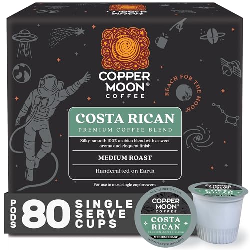 Copper Moon Single Serve Coffee Pods For Keurig KCup Brewers Medium Roast Costa Rican Blend 80 Count - Image 1